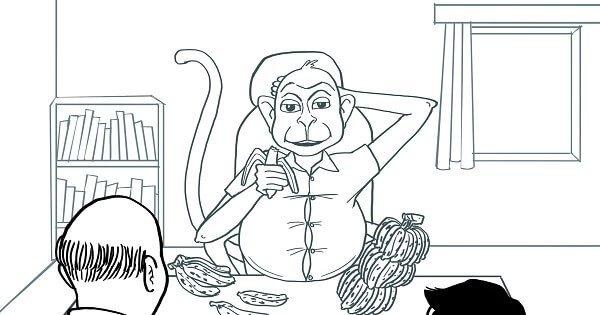 The Monkey Whose Father Is A Cabinet Minister & Has A Government Job