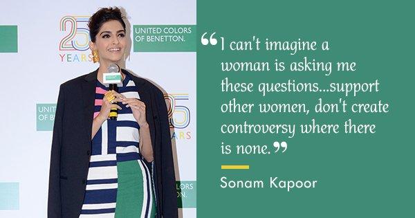 Sonam Kapoor Calls Out Journalist For Pitting Her Against Deepika Padukone