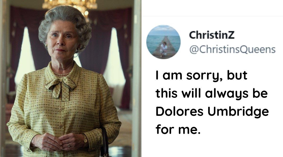 Netflix Shared A Pic Of Imelda Staunton As Queen In ‘The Crown’ But Deep Down HP Fans Know Who It Is