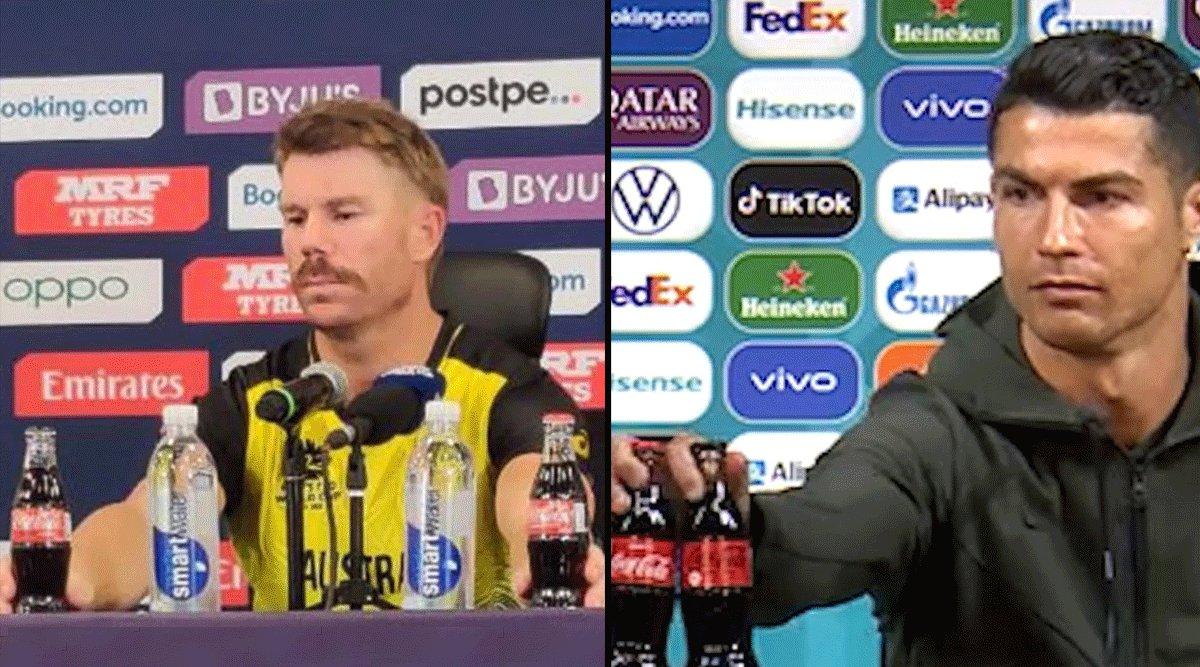 David Warner Pulls A Ronaldo, Removes Coca-Cola Bottles During Press Conference