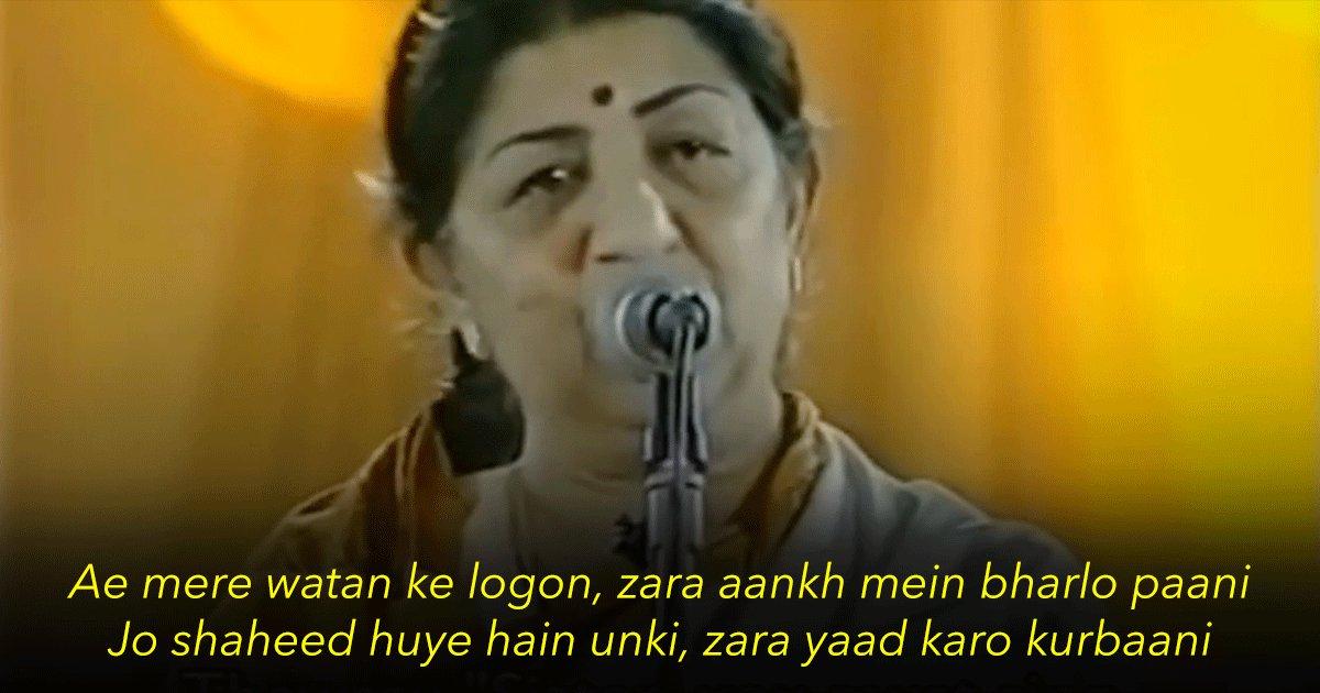 There Will Never Be A Song More Patriotic Than ‘Ae Mere Watan Ke Logon’ By Lata Mangeshkar