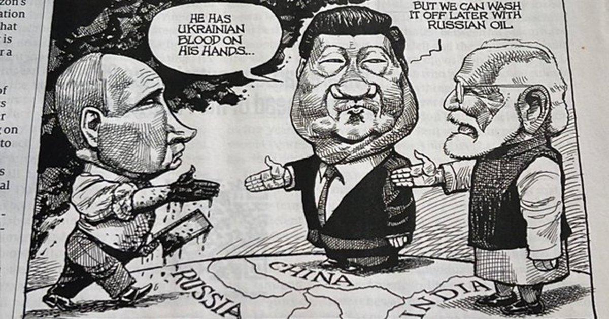 Indians Are Calling Out The Economist For This Racist Cartoon On PM Modi & Vladimir Putin