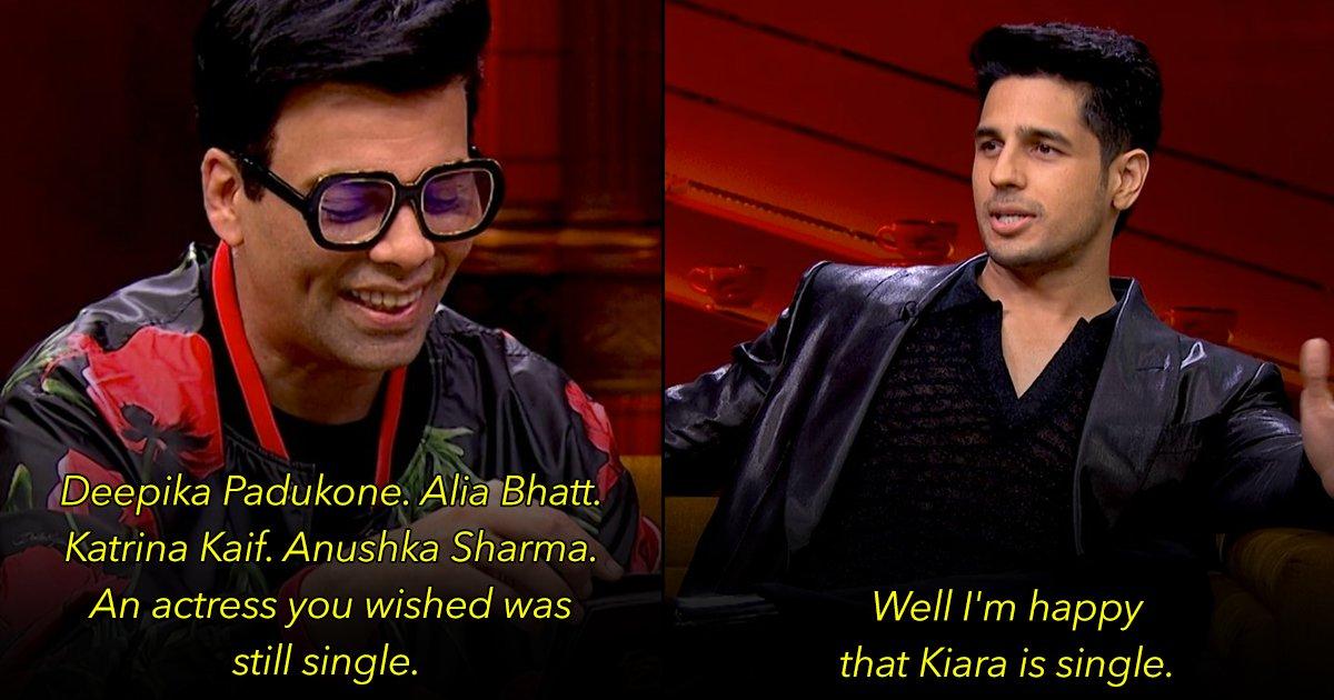 7 Sidharth-Kiara Moments On Koffee With Karan Season 7 We Can’t Stop Gushing At
