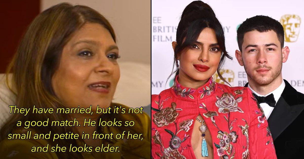 Sima Taparia Says PC & Nick Are Not A Good Match Cos Of Age Difference & We Can’t With The Sexism