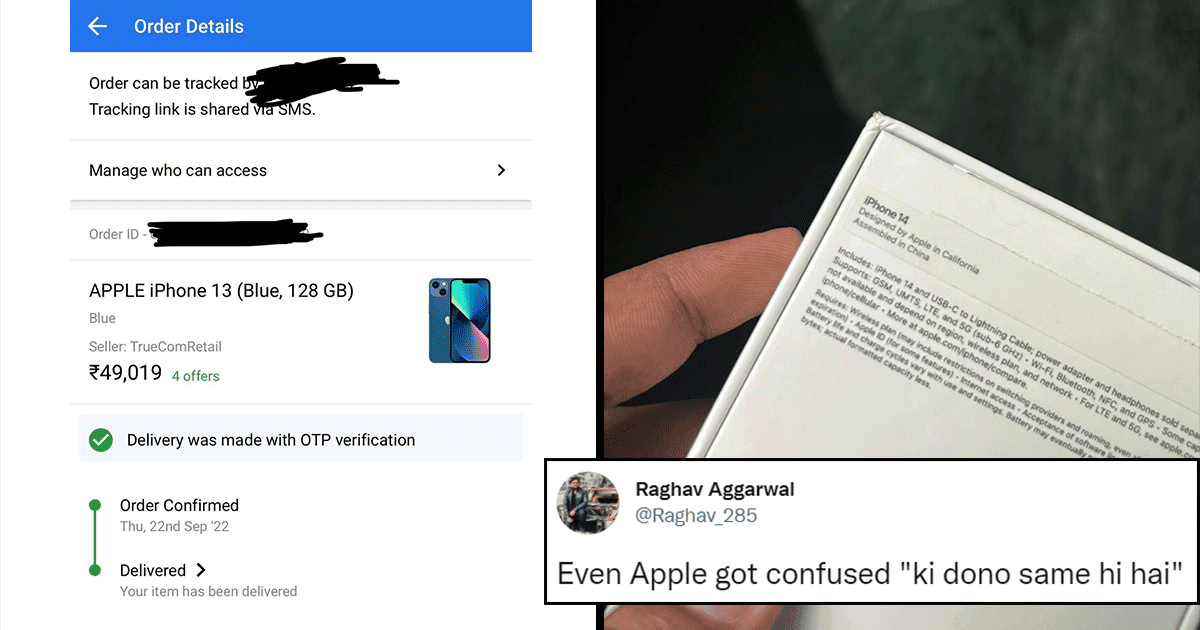 This Guy Ordered iPhone 13 But Got iPhone 14 Instead & Twitter Is Like Difference Kya Hai?