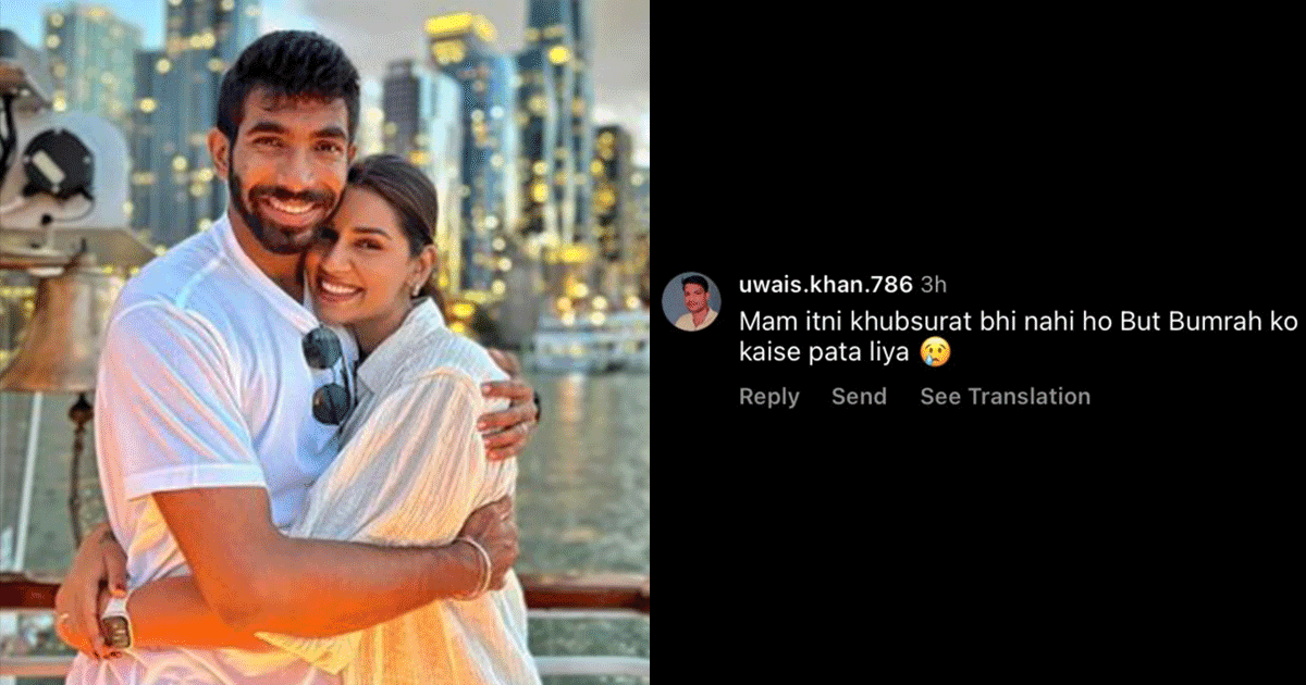 Jasprit Bumrah’s Wife Sanjana Ganesan Shames A Sexist Troll & Desis Are Loving It