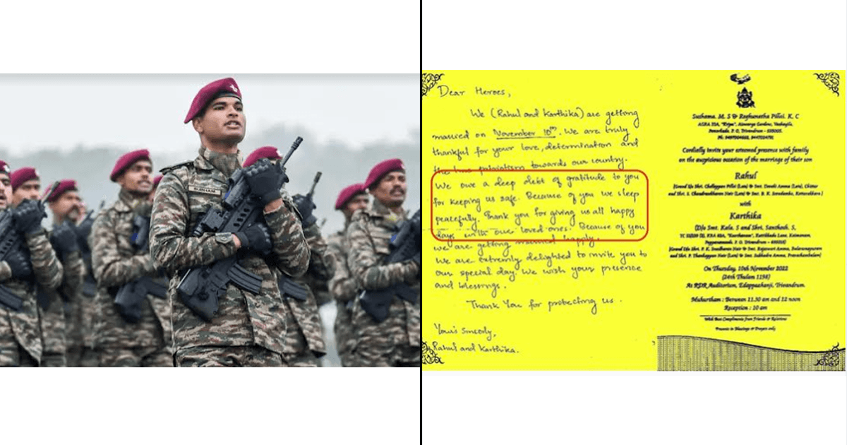 This Kerala Couple Invited The Indian Army For Their Wedding & Received A Heartwarming Response