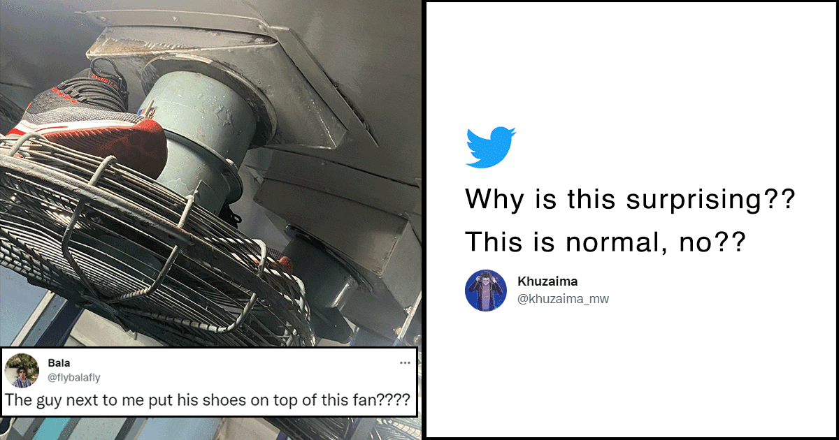 Someone Was Amazed With People Keeping Shoes On Train Fans & We’re Like, First Time Hai Kya?