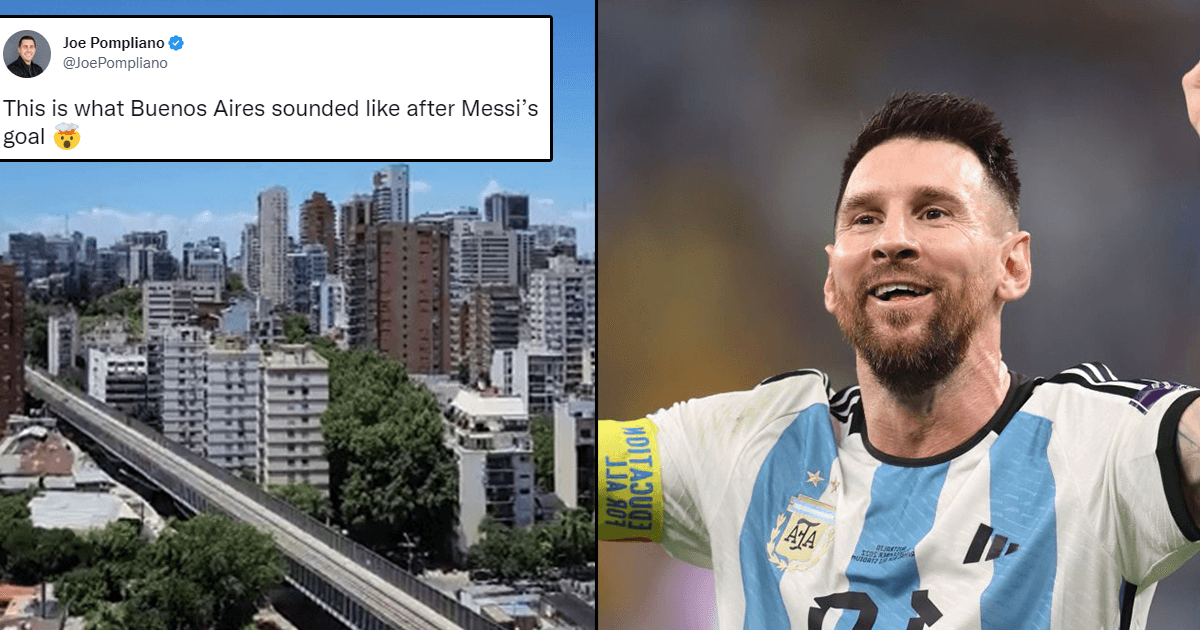 Watch: Buenos Aires Neighbourhood Erupts In Joy As Messi Scores His First Goal In The WC Final