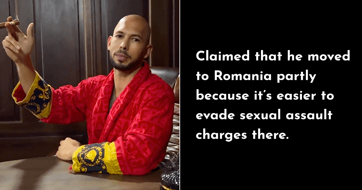 10 Of The Dumbest Things Andrew Tate Has Done That Make Us Realise The Importance Of Contraception