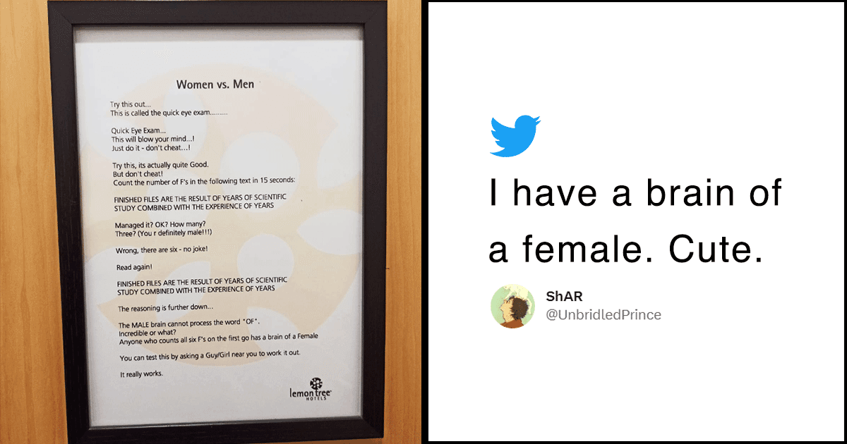 This Hotel’s Strange Women Vs Men Test Has The Internet Confused As Hell
