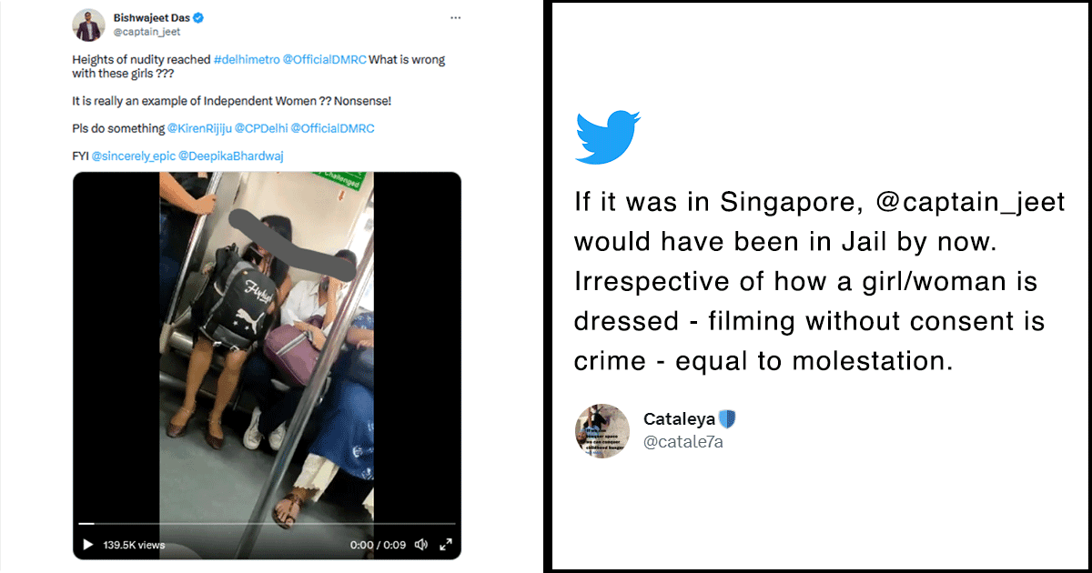 Man Posted A Video Of A Woman Sitting In The Metro ‘Cos He Didn’t Like How She Was Dressed