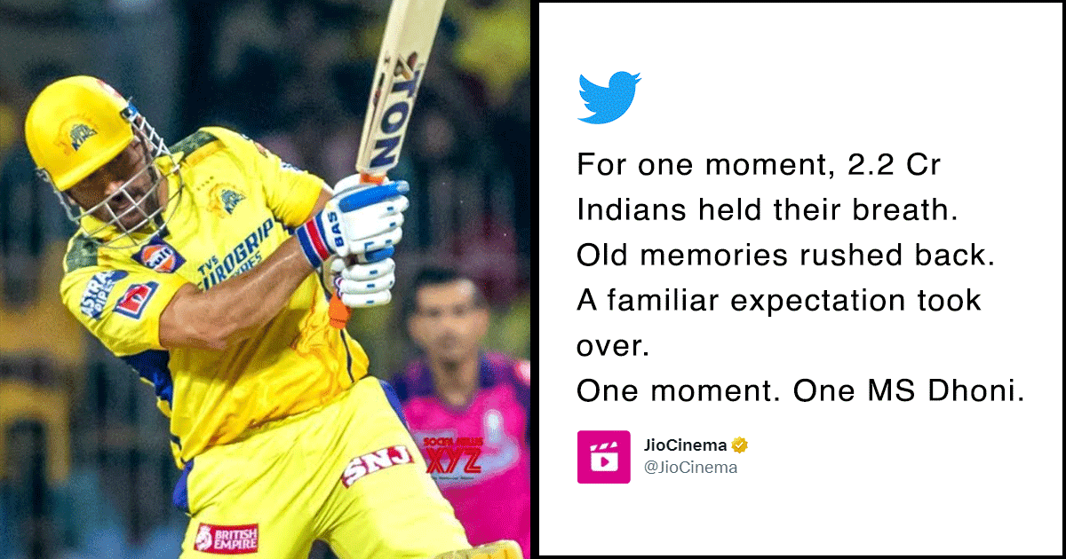 2.2 Crore People Tuned In As MS Dhoni Nearly Won The Match For CSK Last Night. Again!