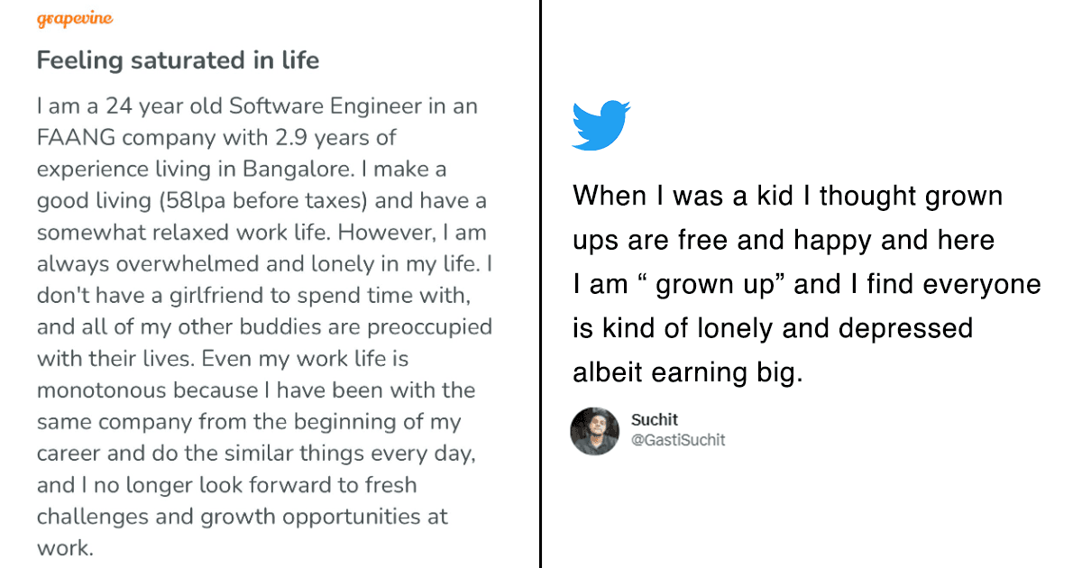 Bengaluru Engineer Who Earns ₹58 LPA Posts About Loneliness, Sparks Debate