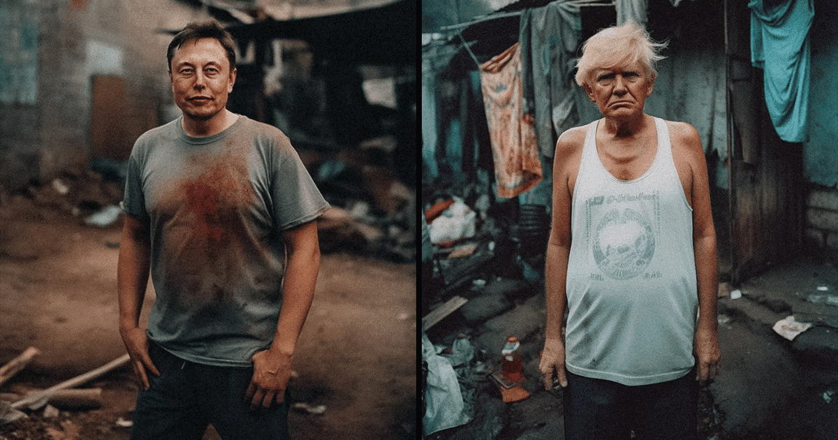 AI Artist Created Images That Show How World’s Wealthiest Would Look If They Were Poor