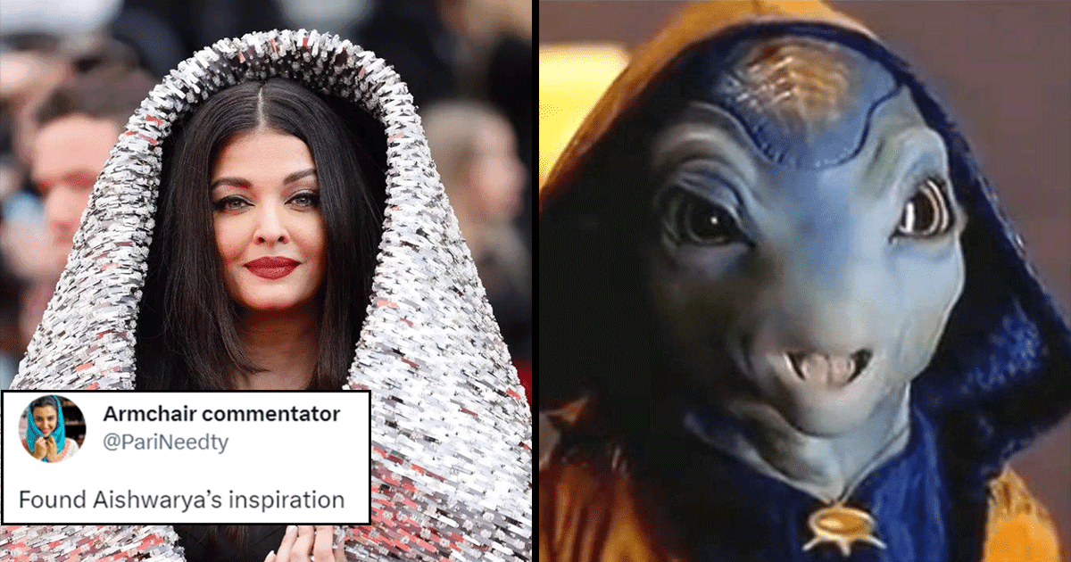 Aishwarya Rai Bachchan’s Huge Silver Hooded Dress At Cannes Sparks Meme Fest