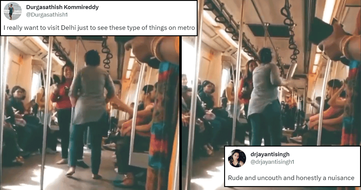 ‘Battle Of Delhi Metro’: Two Women Engage In An Ugly Fight, Hurl Abuses At Each Other