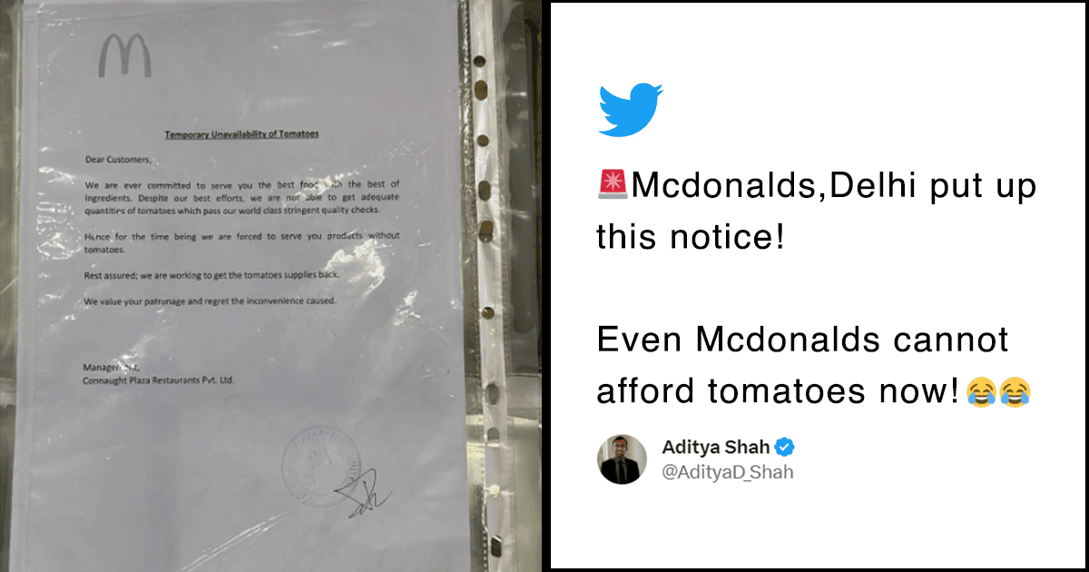 McDonald’s To Serve Food Without Tomatoes Amid Price Rise & Twitter Cannot Digest It