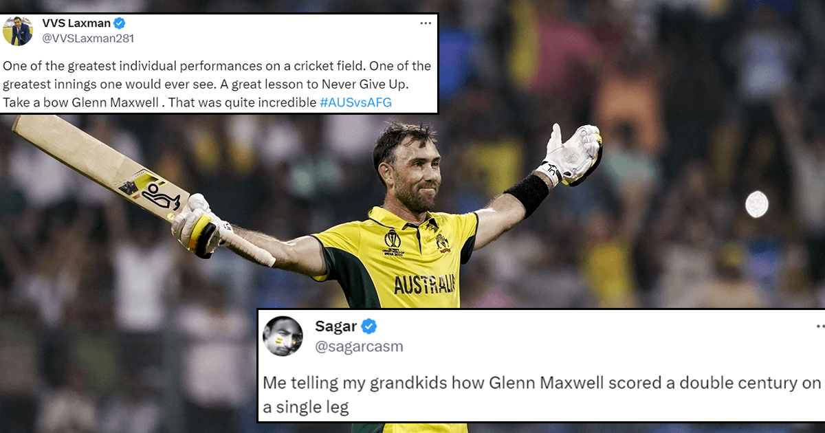 Glenn Maxwell Gave Smashing Hits Against Afghanistan Recording A Double Century & We’re Takin A Bow