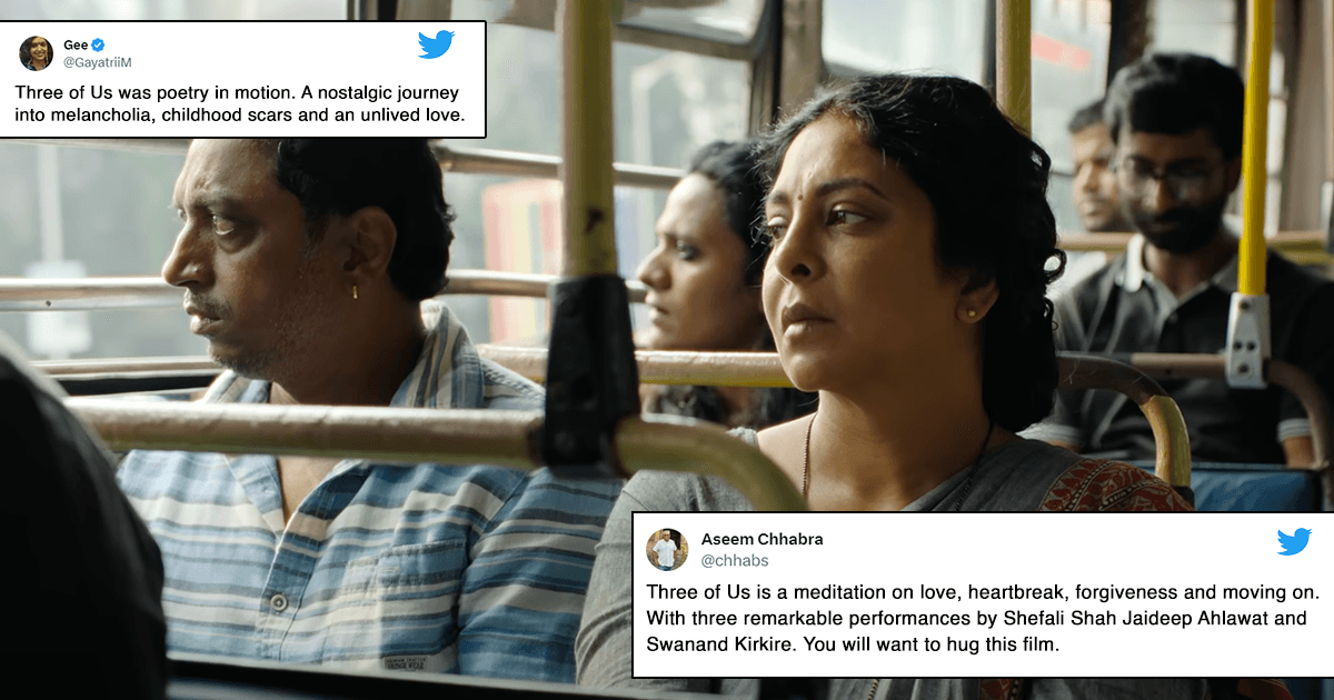 Tweets To Read Before Watching Shefali Shah & Jaideep Ahlawat Starrer ‘Three Of Us’