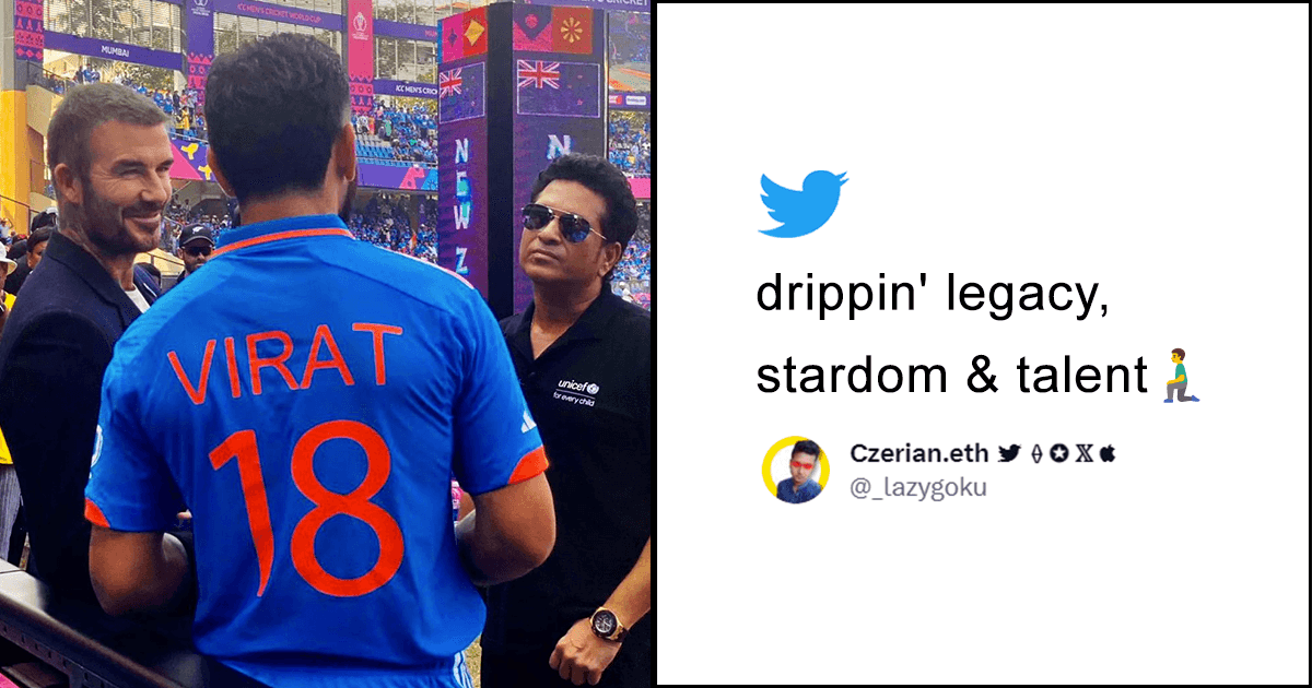 Kohli, Beckham & Tendulkar Appeared In A Frame Ahead Of WC Semi-Final & How Is This Real?