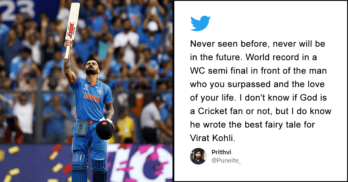 Virat Kohli Breaks Sachin’s Record On His Way To 50th ODI Ton & The Whole World’s Screaming ‘GOAT’