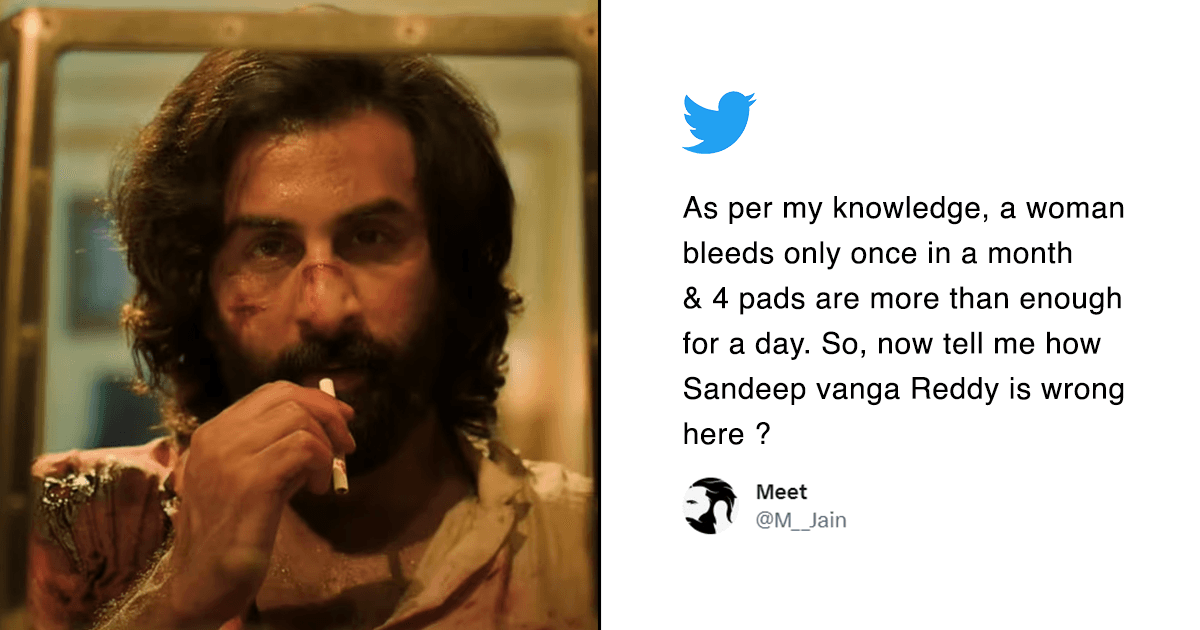 Thanks To The Period Dialogue In ‘Animal’, A Man Is Telling Women That Four Pads A Month Is Enough