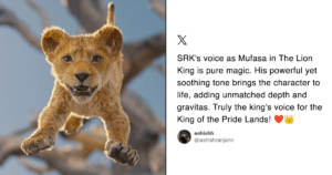 12 Tweets To Read Before Watching ‘Mufasa: The Lion King’, With SRK And Mahesh Babu As Mufasa