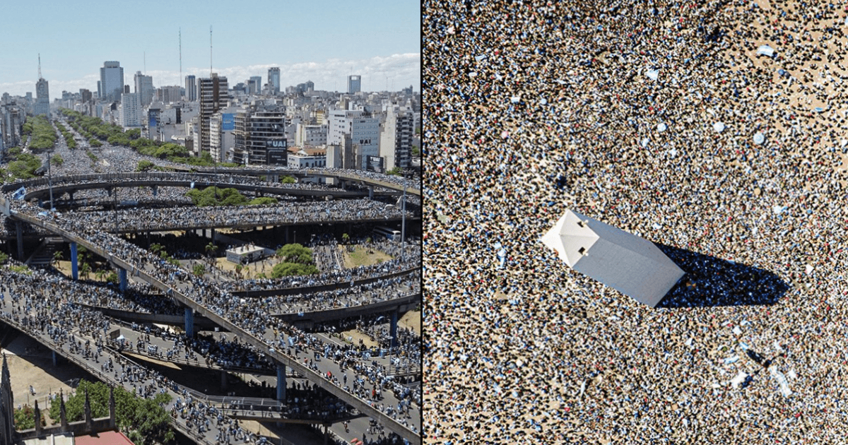 As 4 Million People Flood The Streets Of Buenos Aires, Lionel Messi & Team Forced To Be Airlifted