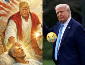 “Satan Loved That” Trump Posts Himself As Jesus; Then Says It Was A Doctor Pic And The Internet Lost It